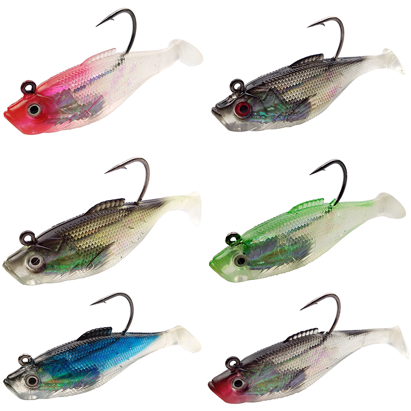 6Pcs/Bag Fishing Lures with Fi - Fishing Hook Size ulasan dan harga