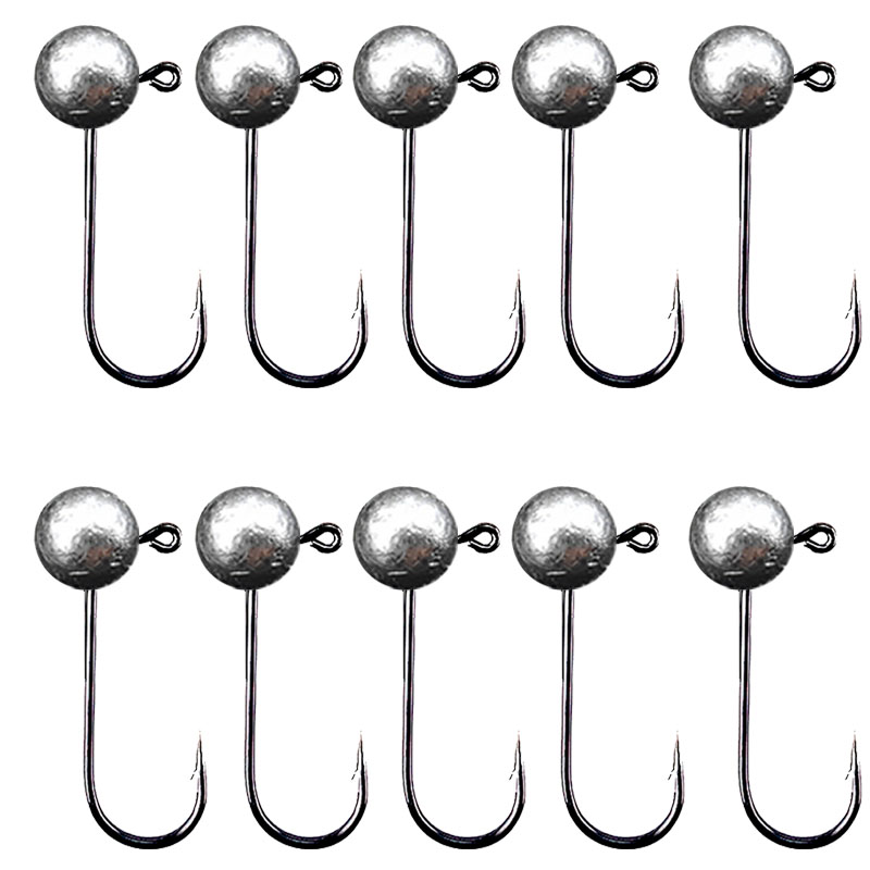 10pcs/lot Jig Head Fishing Hoo - Fishing Hook Barbless ulasan dan harga