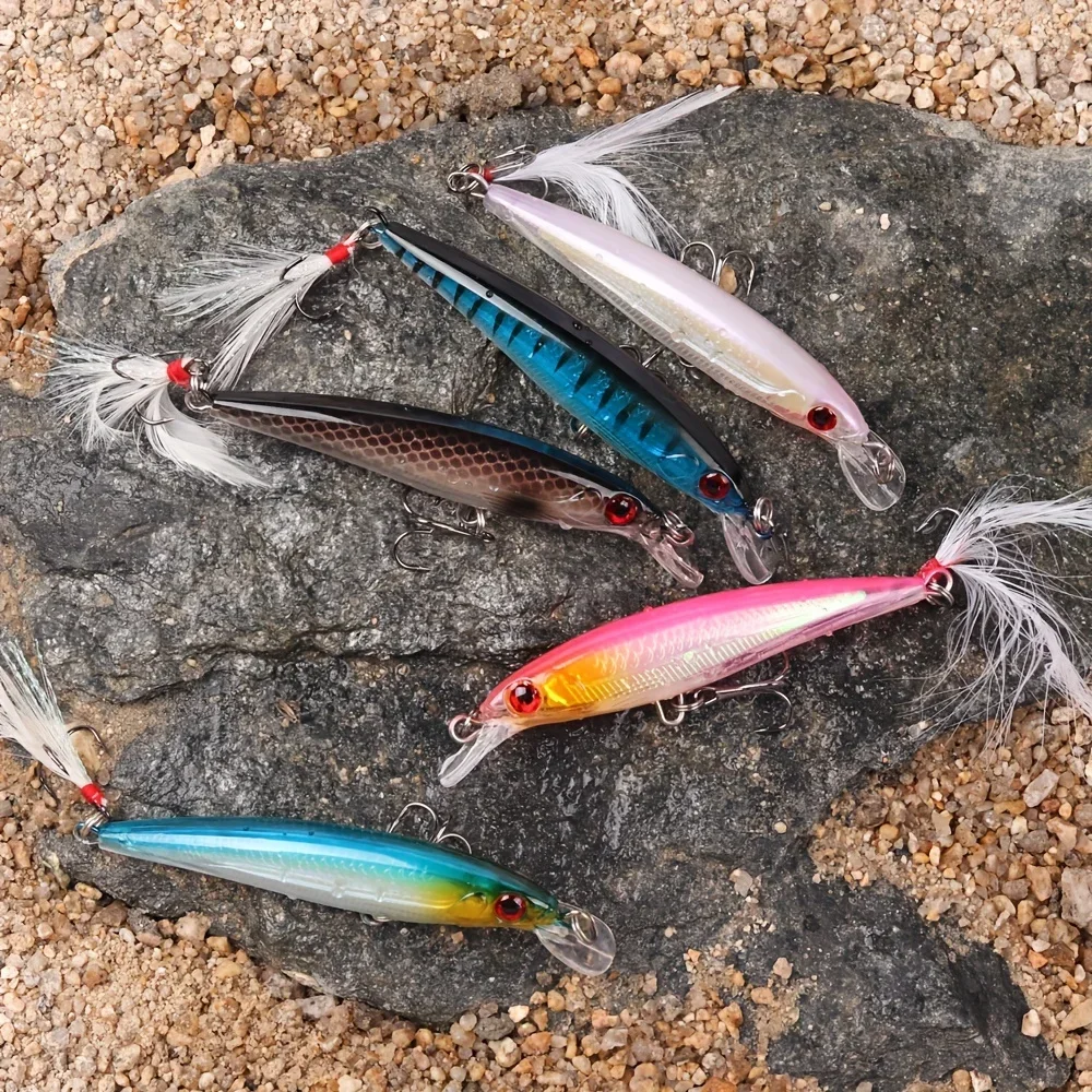 Laser 3D Eyes Bionic Minnow Fi - Fishing Hook Treble ulasan dan harga