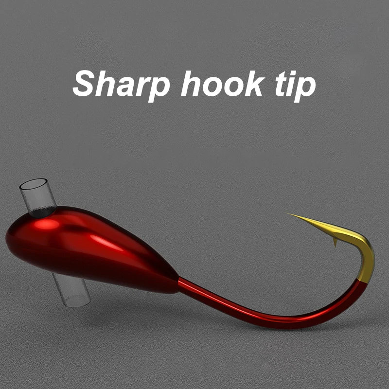 10/20PCS Winter Ice Fishing Ho - Fishing Hook Barbless ulasan dan harga