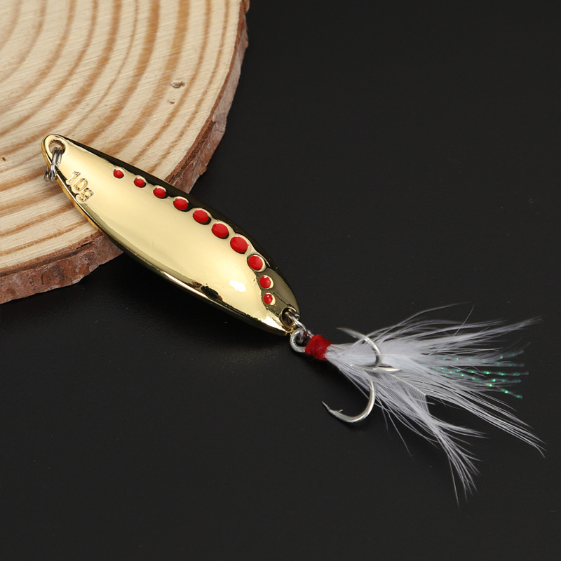 1pcs 5g-20gMetal Spinner Spoon - Fishing Hook Treble ulasan dan harga