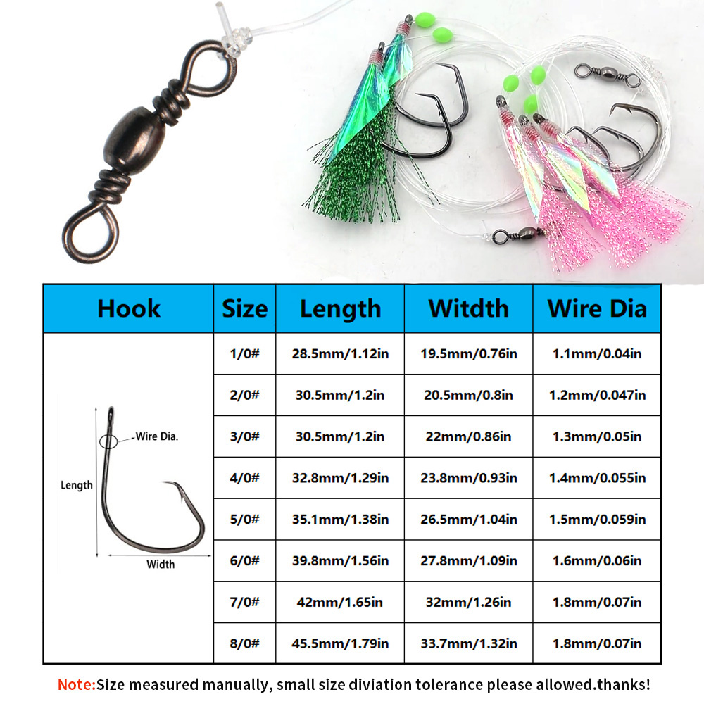 Bimoo 10packs Seawater Fishing - Fishing Hook Size ulasan dan harga