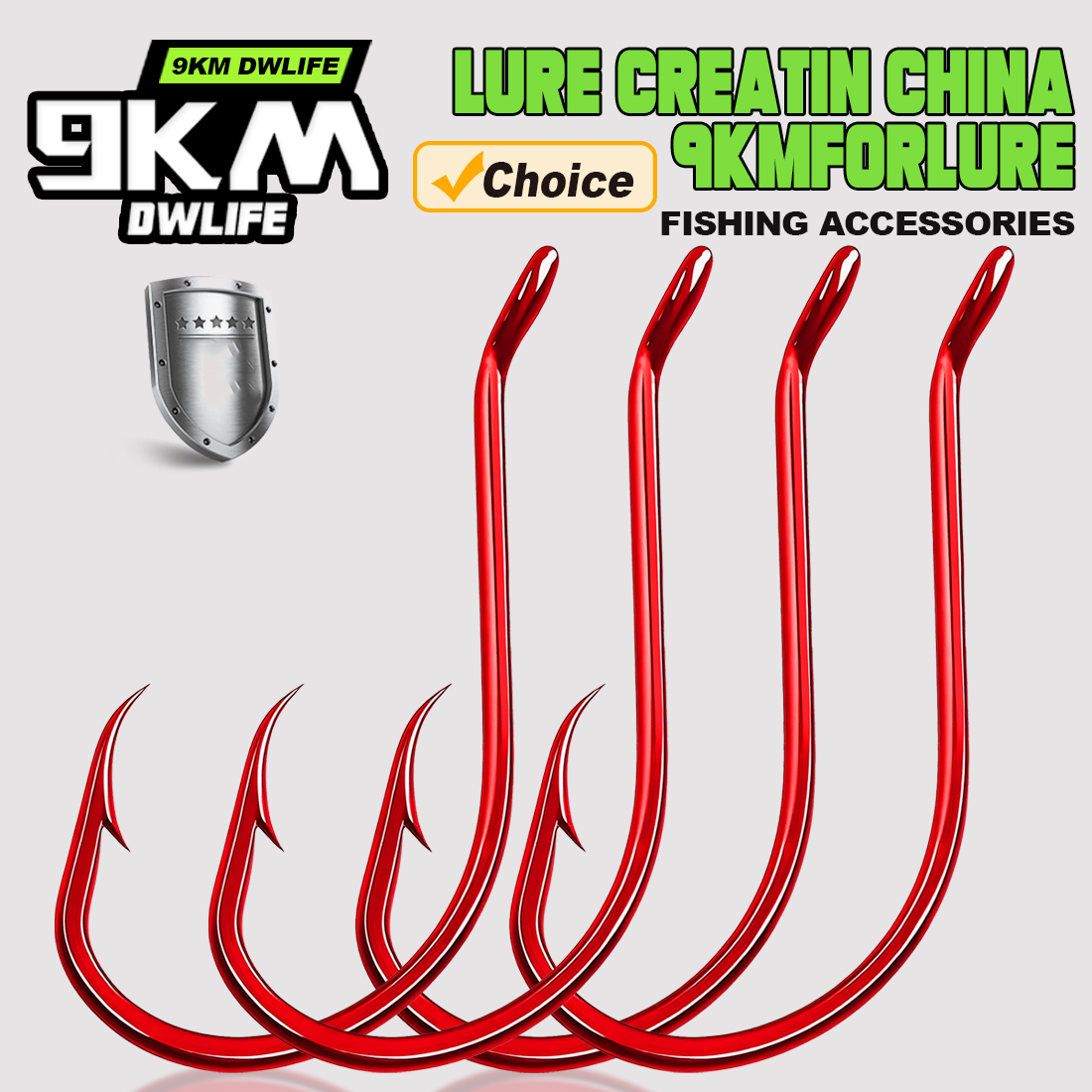 9KM 100Pcs Octopus Hook Red Ex - Fishing Hook Circle ulasan dan harga