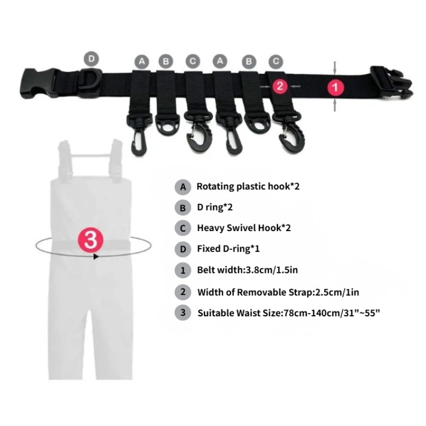 1Pcs Adjustable Wading Belts F - Fishing Hook Remover ulasan dan harga