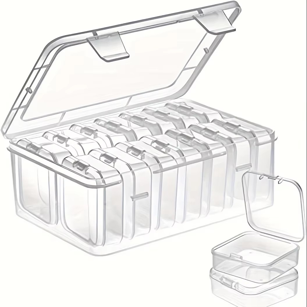 14Pieces  Clear Plastic Storag - Fishing Hook ulasan dan harga