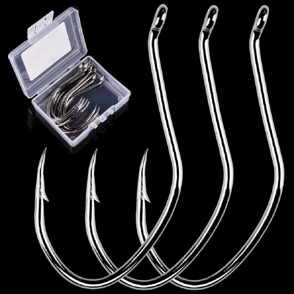 10pcs/Box Barbed Catfish Fishi - Fishing Hook Circle ulasan dan harga