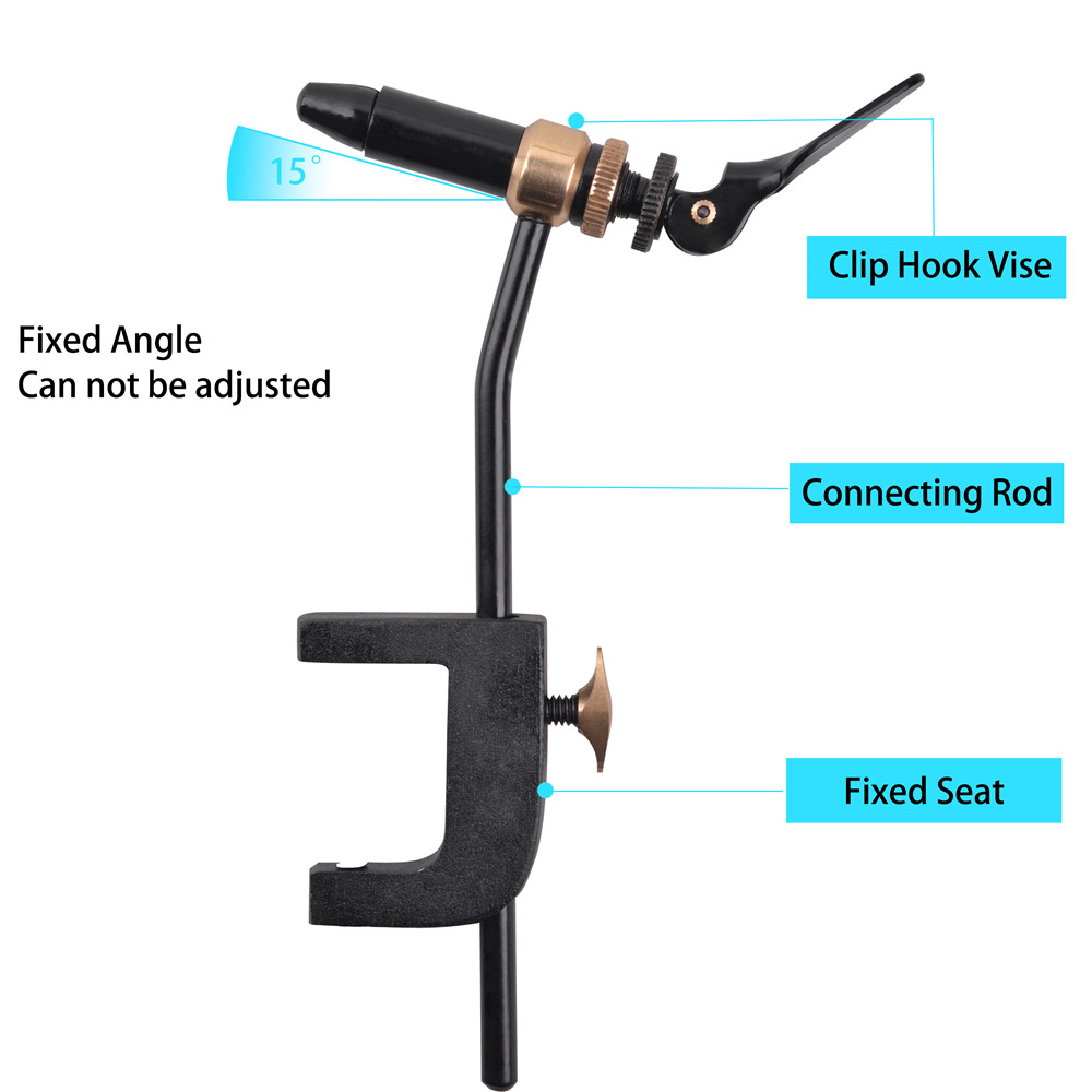 Rotary Fly Tying Vise Tool Saf - Fishing Hook Jig ulasan dan harga