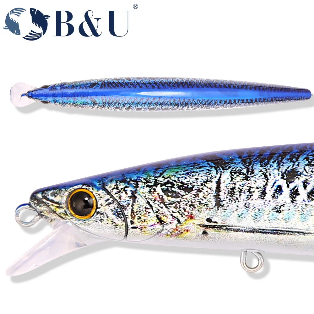 B&U 163mm/33.5g Floating Long  - Fishing Hook Treble ulasan dan harga