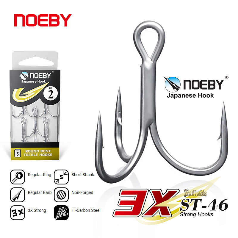 Noeby High Carbon Steel Fishin - Fishing Hook Barbless ulasan dan harga