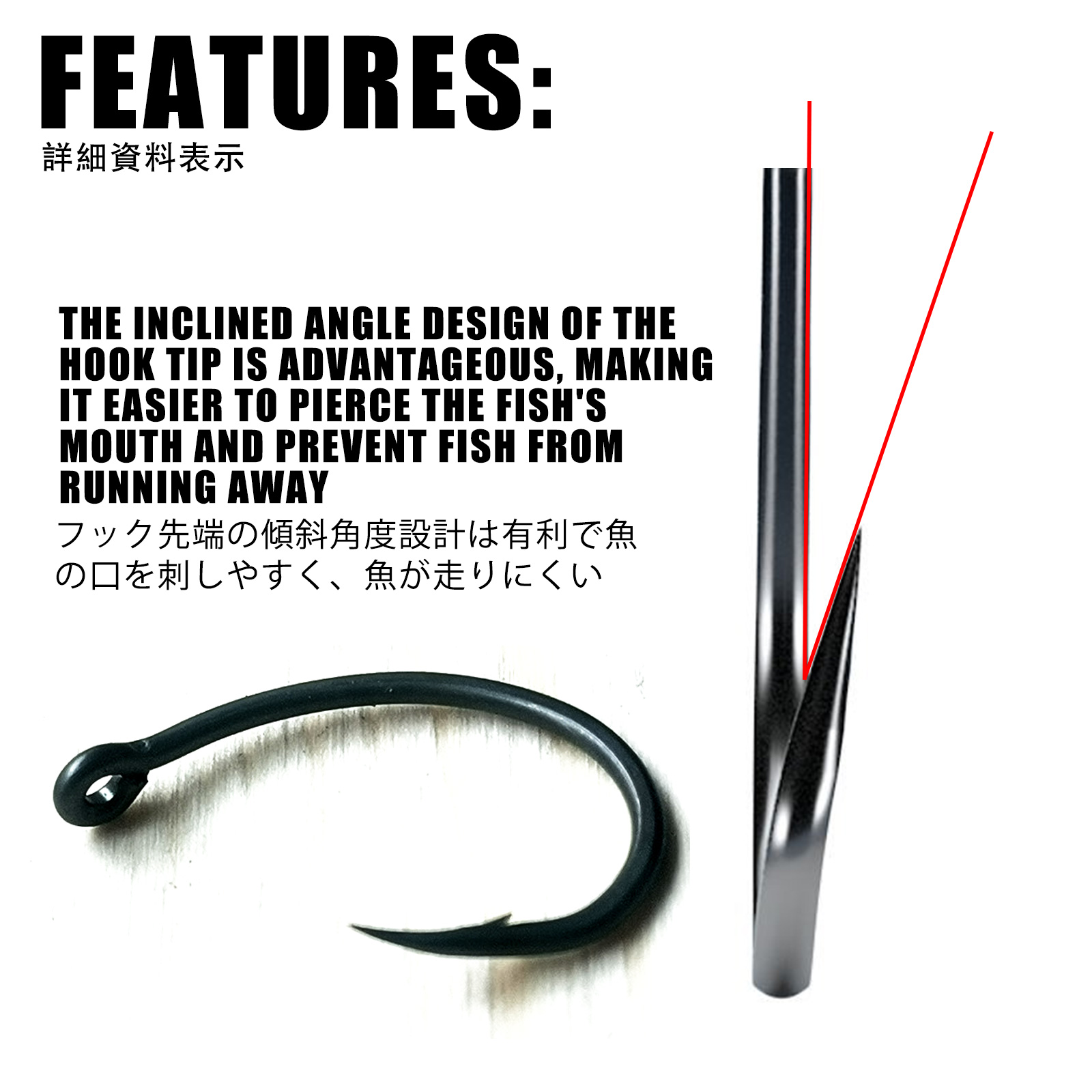 50pcs Carp Fishing Hooks PTFE  - Fishing Hook Offset ulasan dan harga