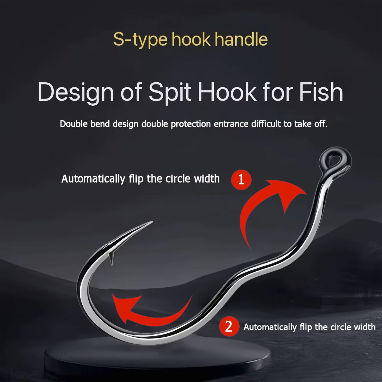 50 Pcs Durable Automatic Flip  - Fishing Hook Circle ulasan dan harga
