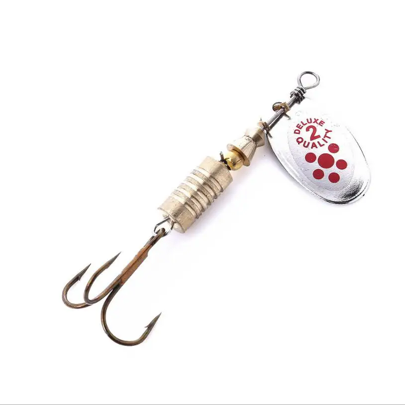 1PCS Metal Plating Spinner Bai - Fishing Hook Treble ulasan dan harga