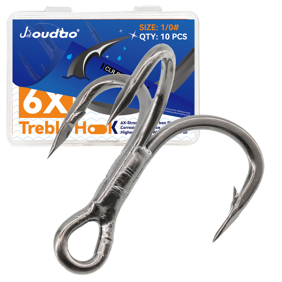 6X Fishing Treble Hook 10Pcs T - Fishing Hook Barbless ulasan dan harga
