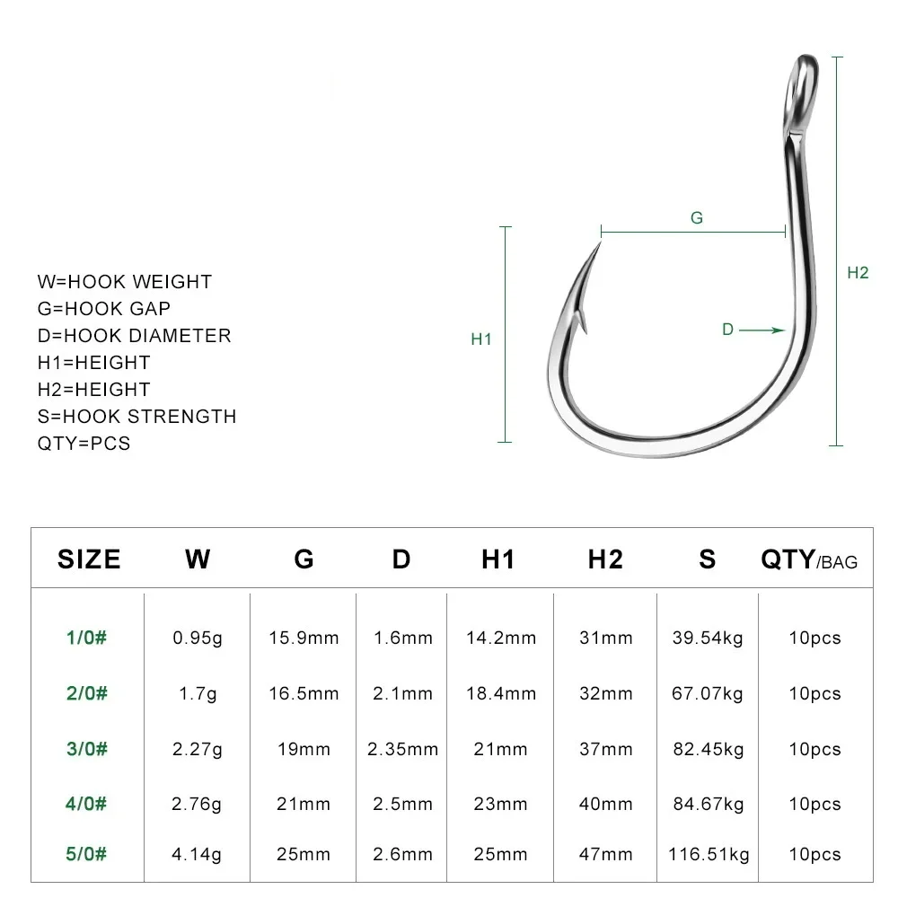 Ring Eye Fishhooks Fishing Hoo - Fishing Hook Barbless ulasan dan harga