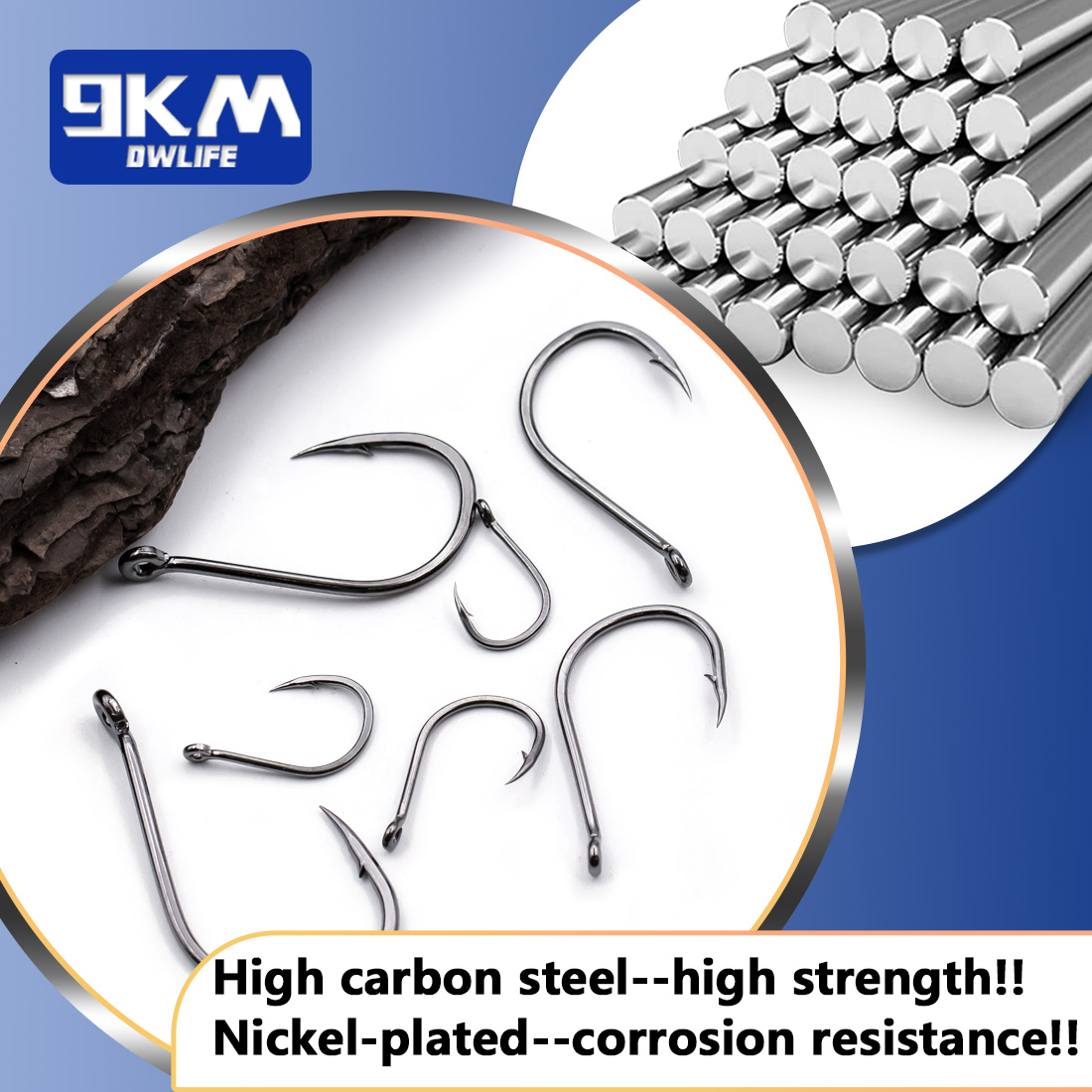 9KM Iseama Fishing Hooks 50~20 - Fishing Hook Barbless ulasan dan harga