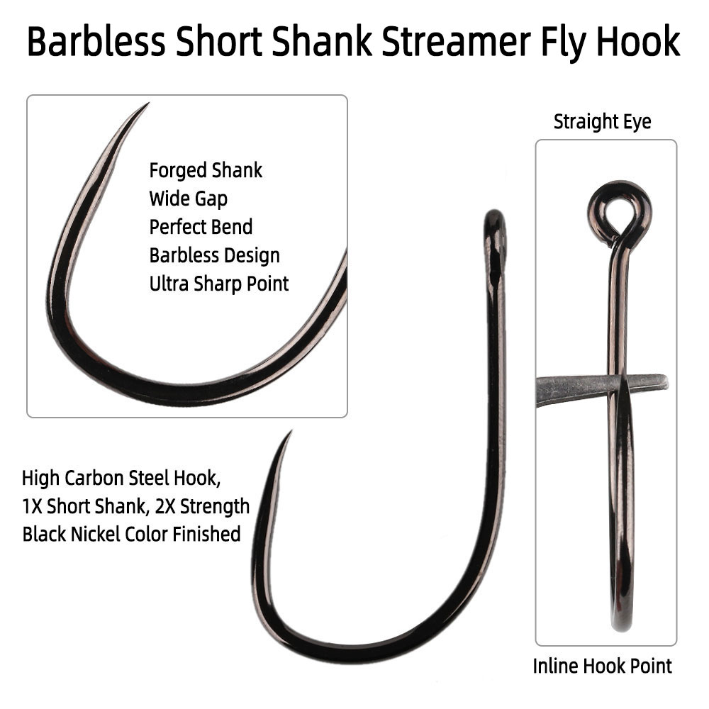 20pcs #1 1/0 2/0 3/0 4/0 5/0 S - Fishing Hook Barbless ulasan dan harga